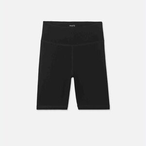 NWOT MATE The Label Small Organic Cotton Stretch Women's Black Bike Shorts